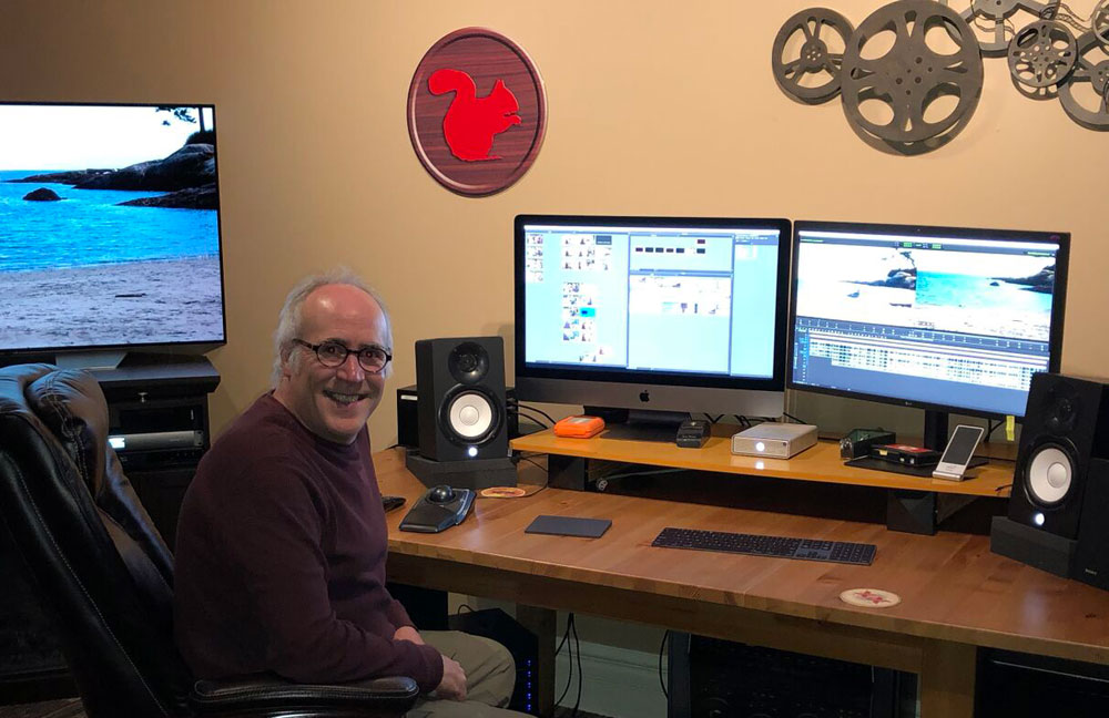 Image of Norm Marion with production equipment